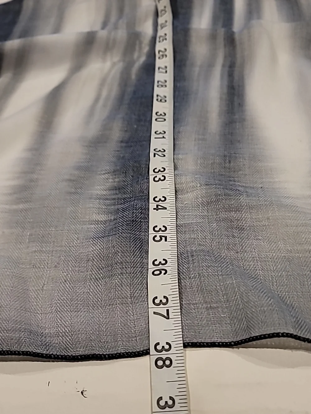 By Design Lightweight Black & Gray Picture To Fabric Sheer Wrap Vest OS
